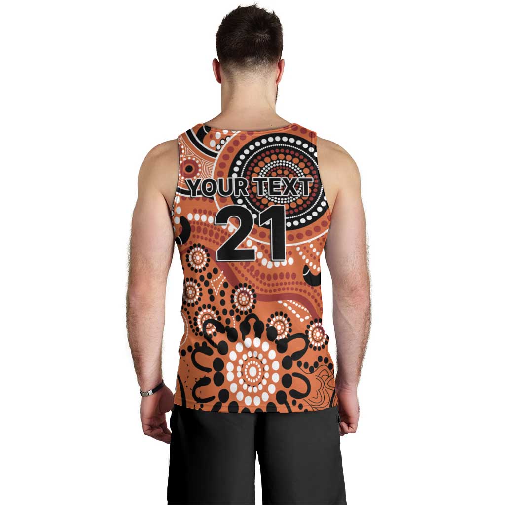 Scorchers Cricket Custom Men Tank Top Australian Aboriginal