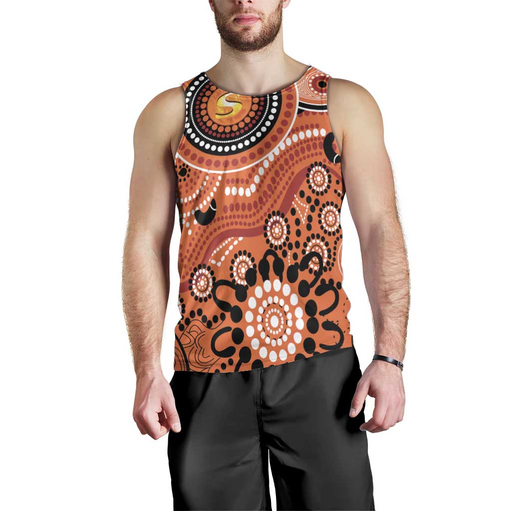 Scorchers Cricket Custom Men Tank Top Australian Aboriginal