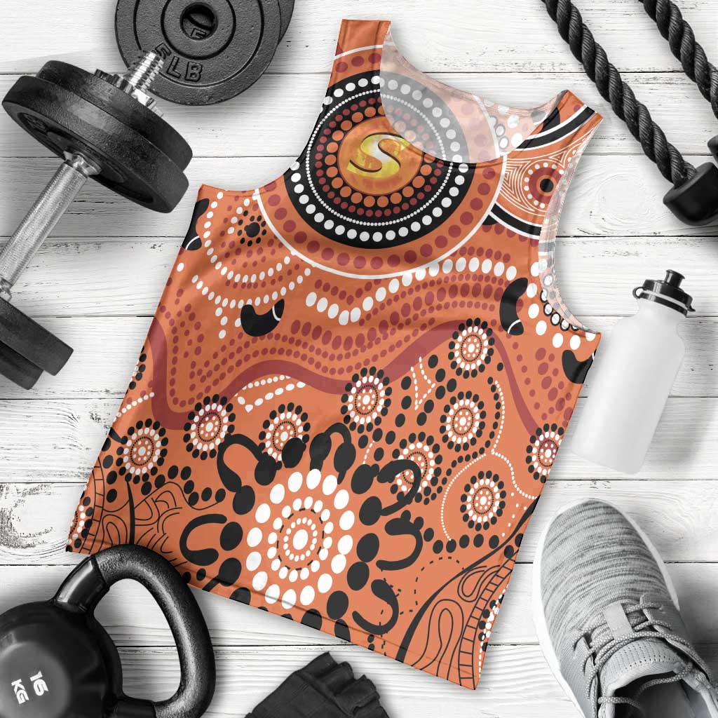 Scorchers Cricket Custom Men Tank Top Australian Aboriginal