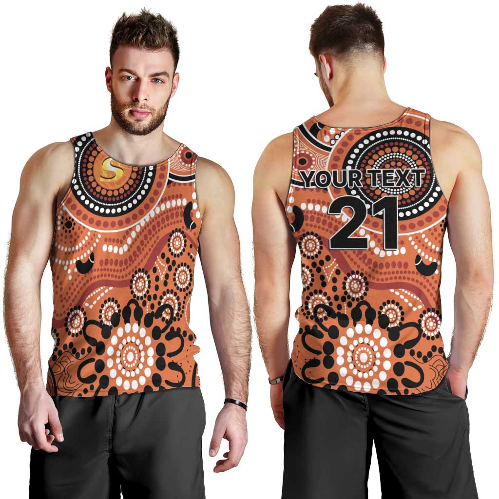 Scorchers Cricket Custom Men Tank Top Australian Aboriginal