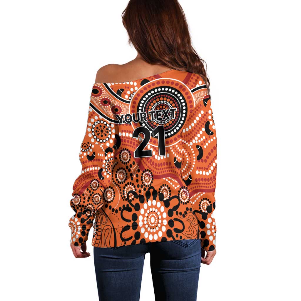 Scorchers Cricket Custom Off Shoulder Sweater Australian Aboriginal