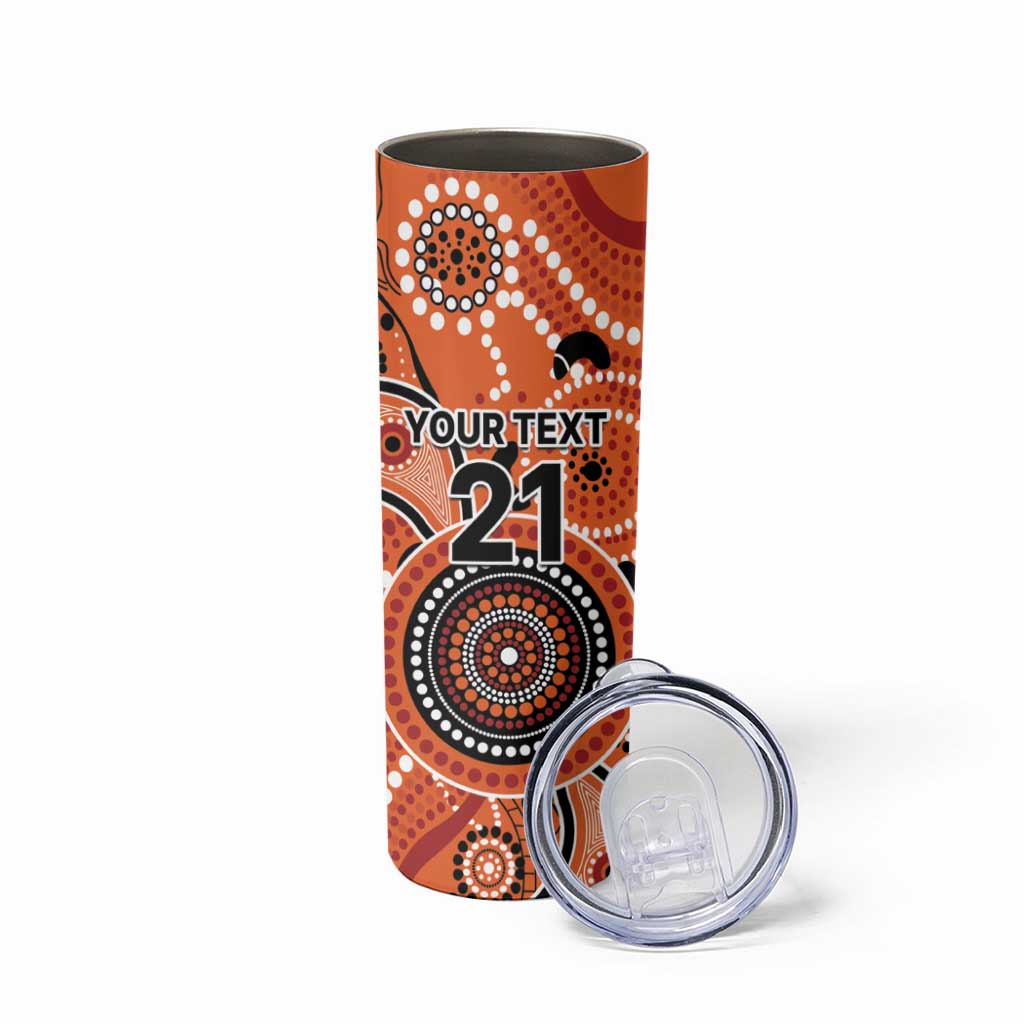 Scorchers Cricket Custom Skinny Tumbler Australian Aboriginal