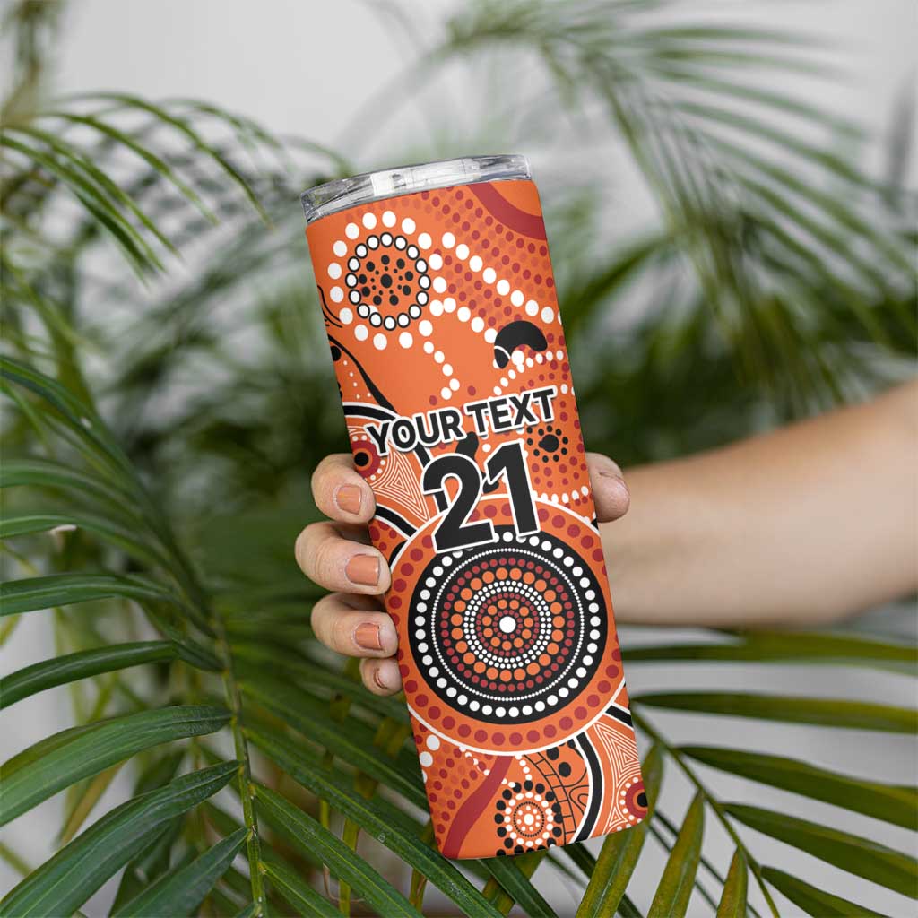 Scorchers Cricket Custom Skinny Tumbler Australian Aboriginal