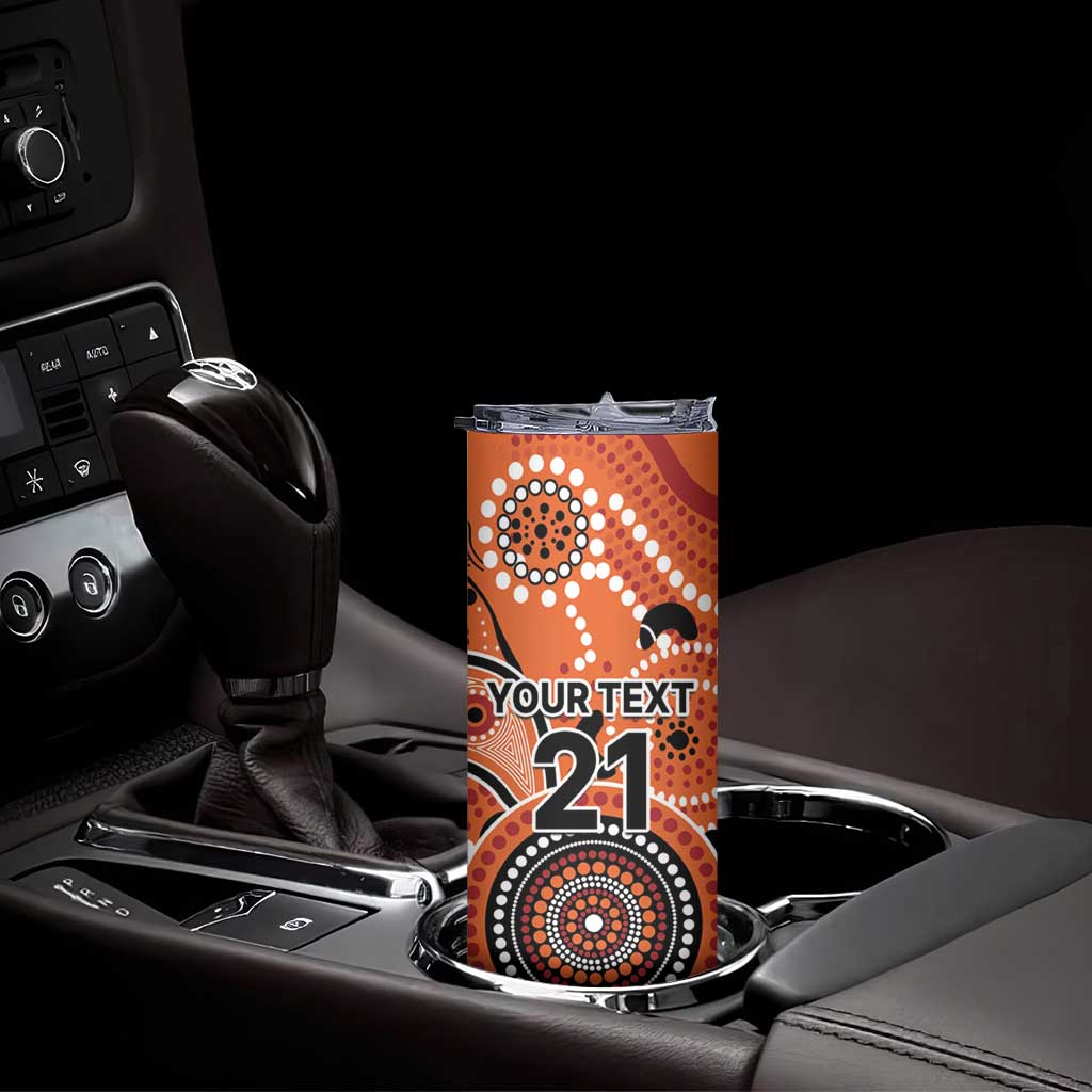 Scorchers Cricket Custom Skinny Tumbler Australian Aboriginal