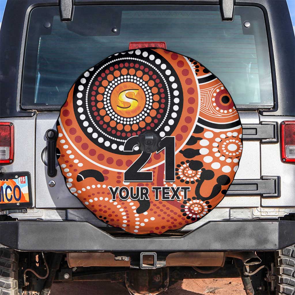 Scorchers Cricket Custom Spare Tire Cover Australian Aboriginal