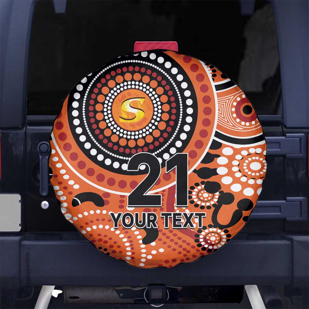 Scorchers Cricket Custom Spare Tire Cover Australian Aboriginal