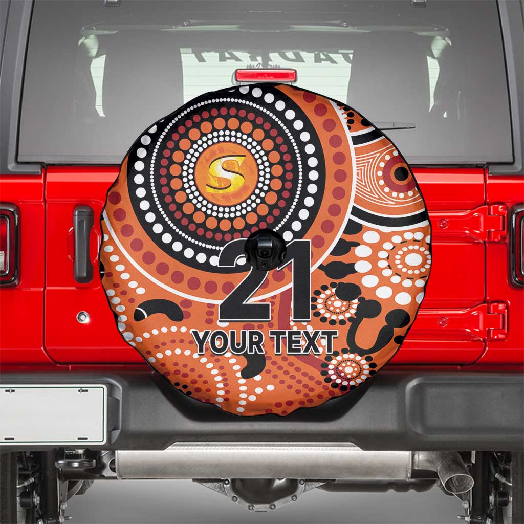 Scorchers Cricket Custom Spare Tire Cover Australian Aboriginal