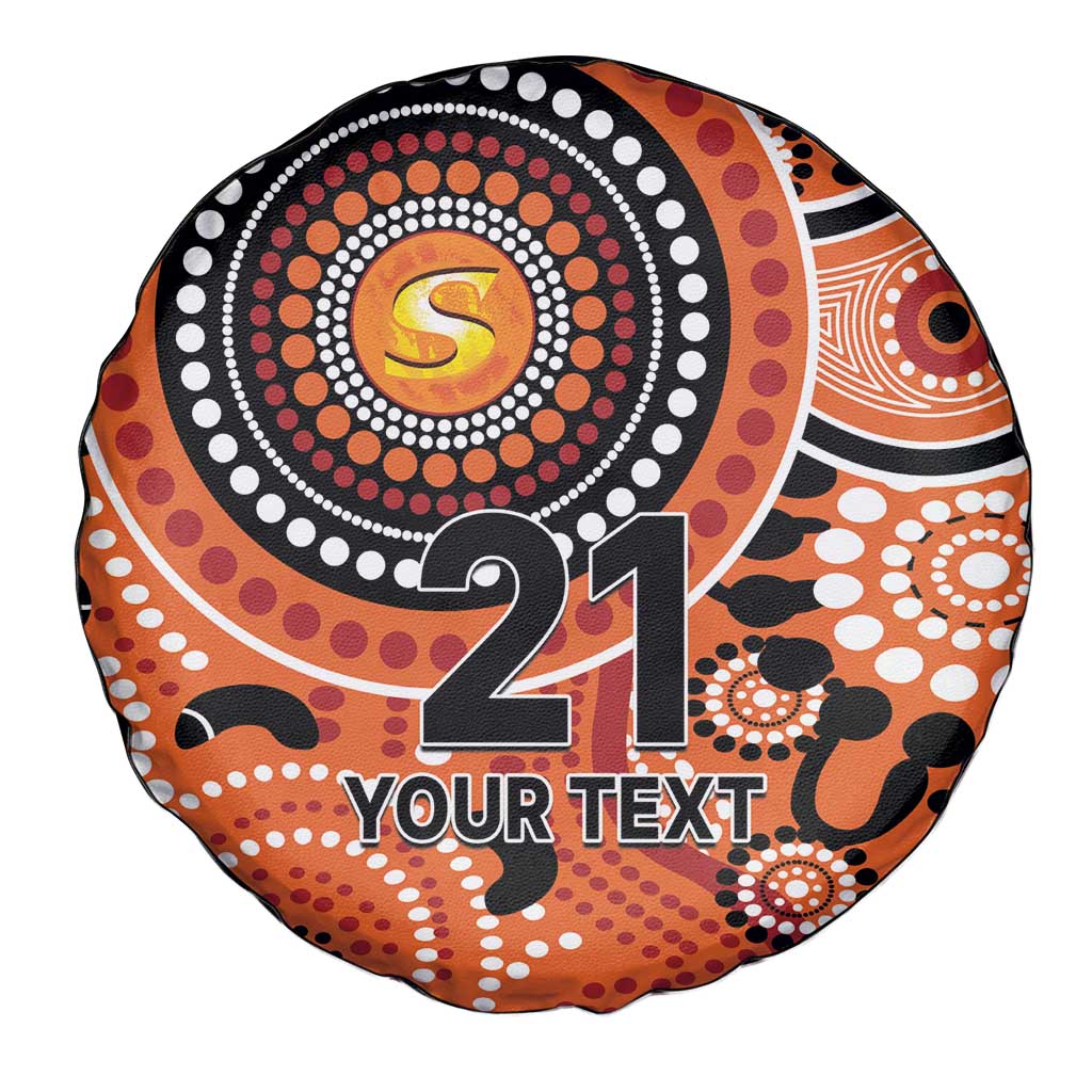 Scorchers Cricket Custom Spare Tire Cover Australian Aboriginal