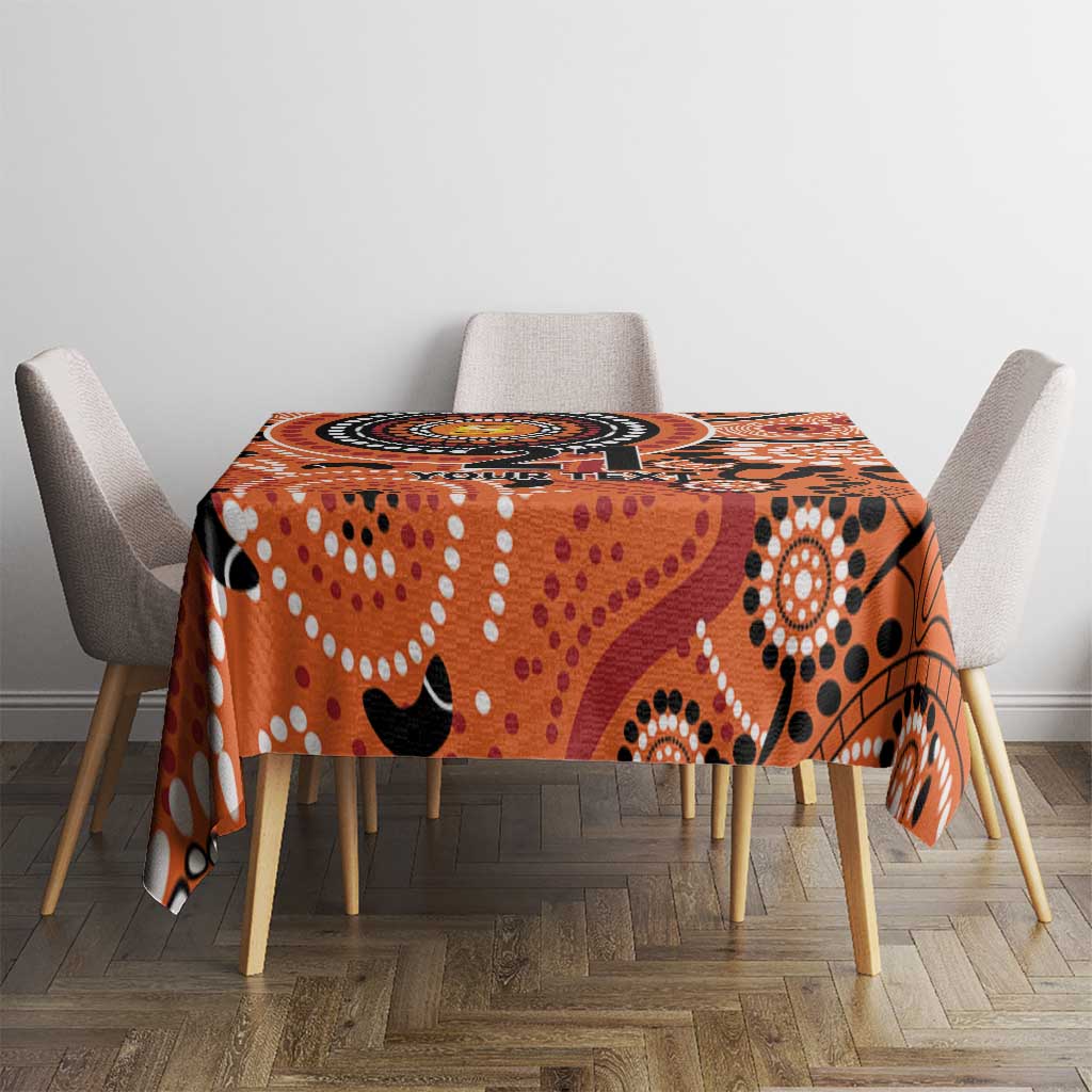 Scorchers Cricket Custom Tablecloth Australian Aboriginal