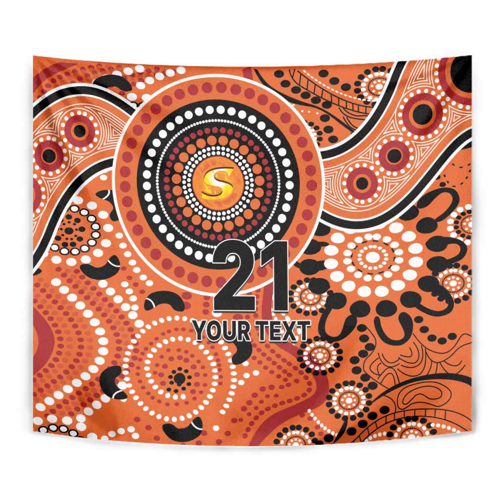 Scorchers Cricket Custom Tapestry Australian Aboriginal