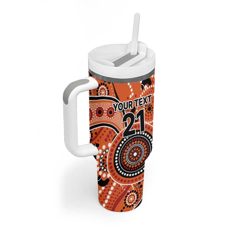 Scorchers Cricket Custom Tumbler With Handle Australian Aboriginal