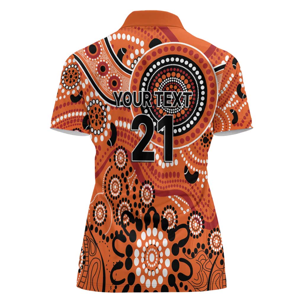 Scorchers Cricket Custom Women Polo Shirt Australian Aboriginal