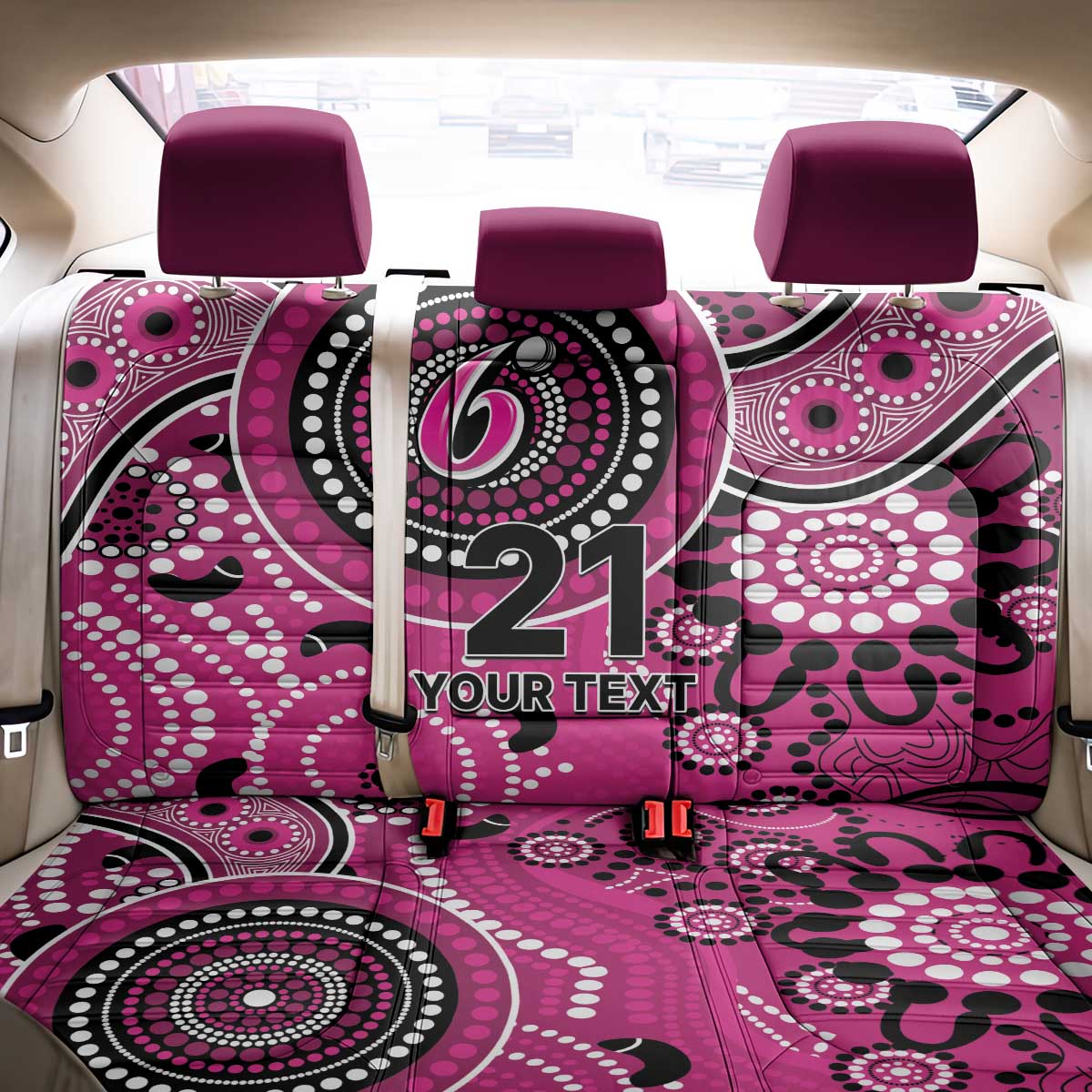 Sixers Cricket Custom Back Car Seat Cover Australian Aboriginal