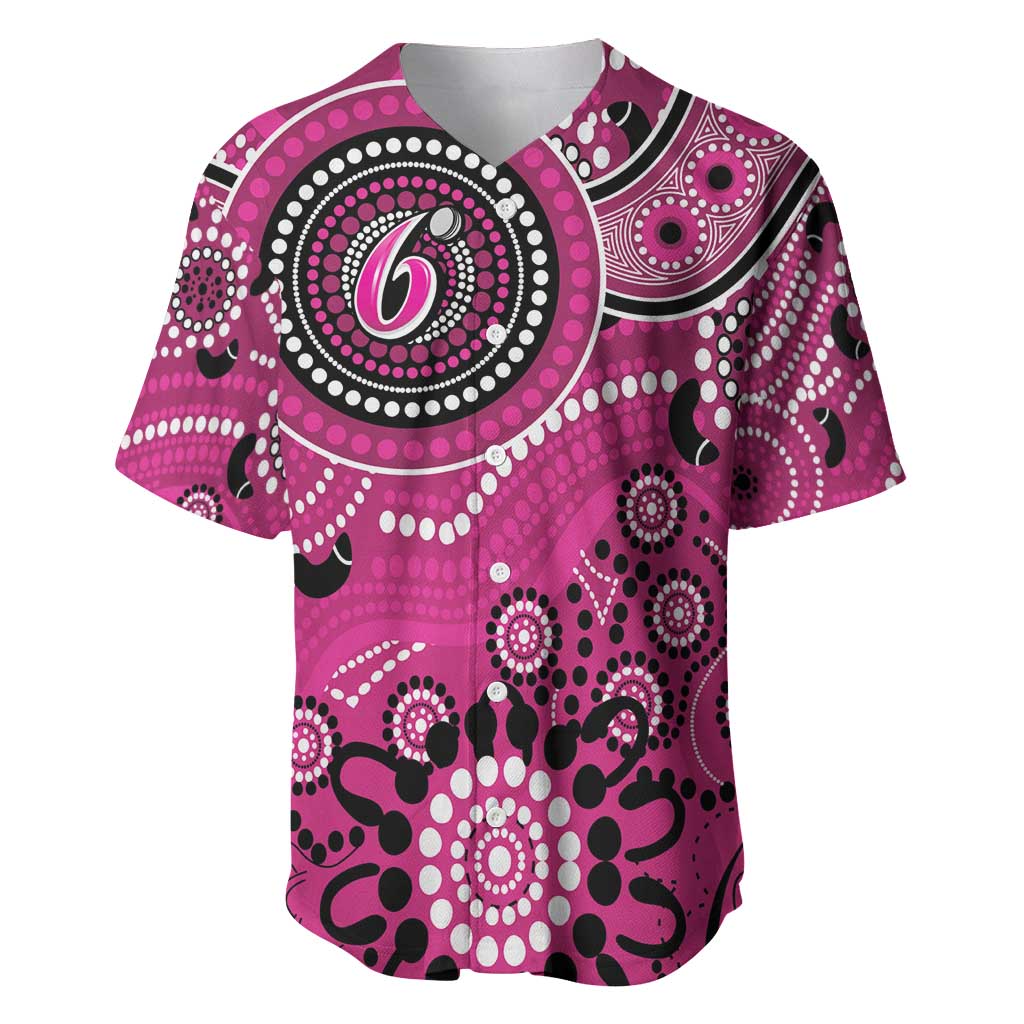 Sixers Cricket Custom Baseball Jersey Australian Aboriginal