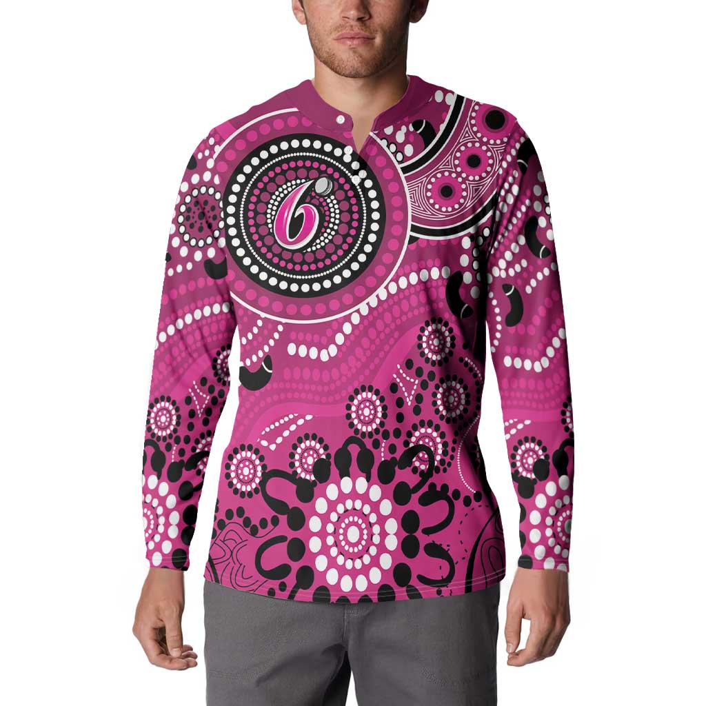 Sixers Cricket Custom Button Sweatshirt Australian Aboriginal