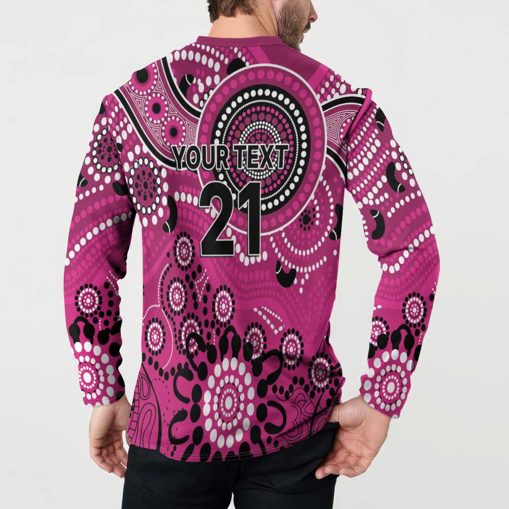 Sixers Cricket Custom Button Sweatshirt Australian Aboriginal