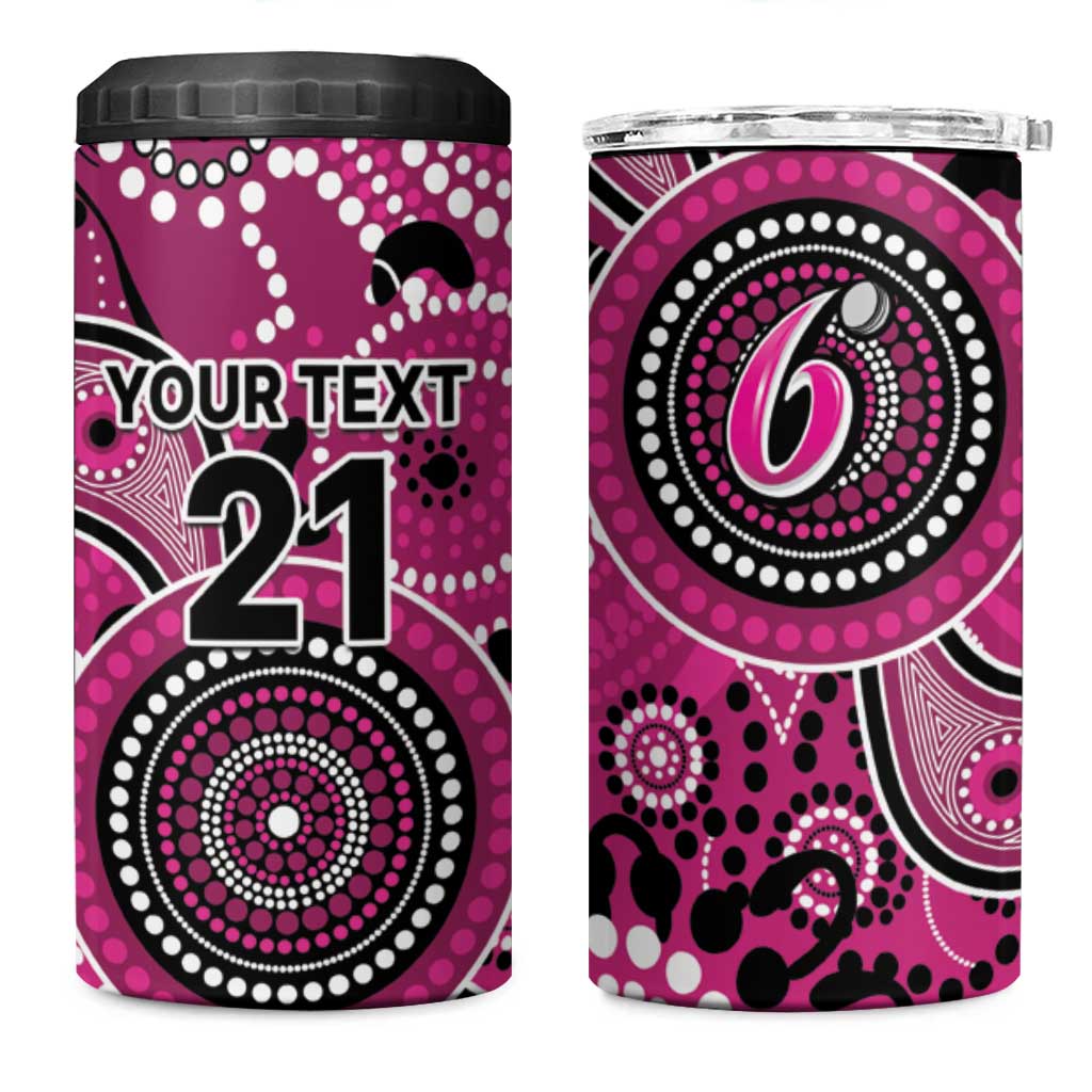 Sixers Cricket Custom 4 in 1 Can Cooler Tumbler Australian Aboriginal