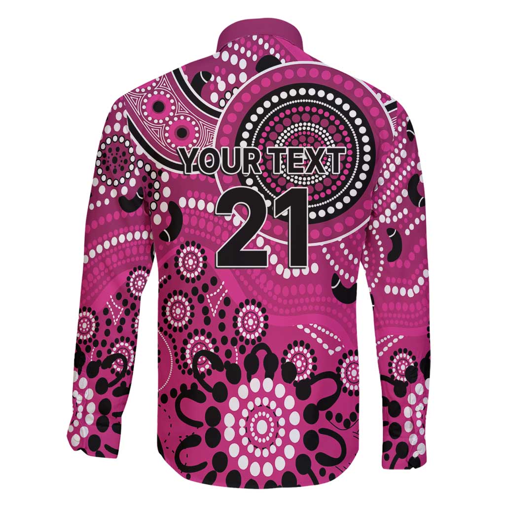 Sixers Cricket Custom Family Matching Long Sleeve Bodycon Dress and Hawaiian Shirt Australian Aboriginal