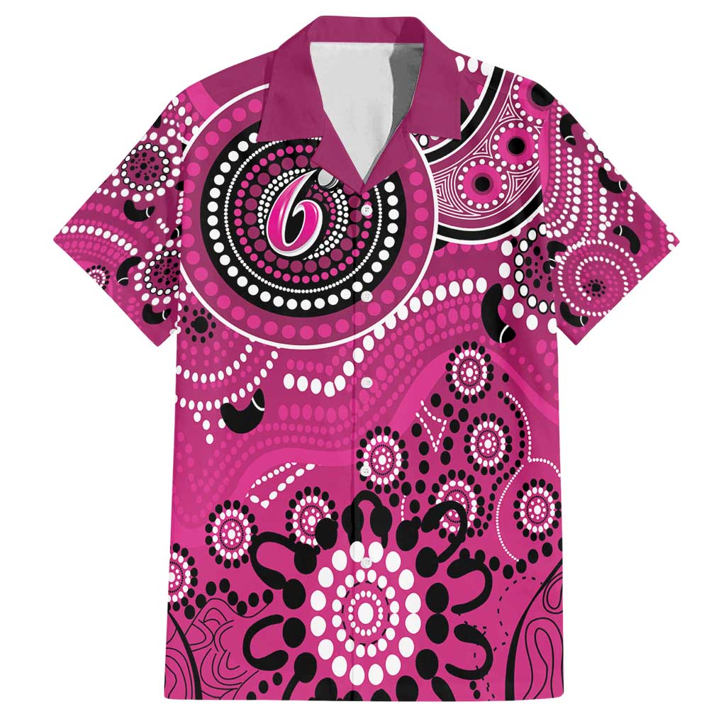 Sixers Cricket Custom Family Matching Off Shoulder Maxi Dress and Hawaiian Shirt Australian Aboriginal