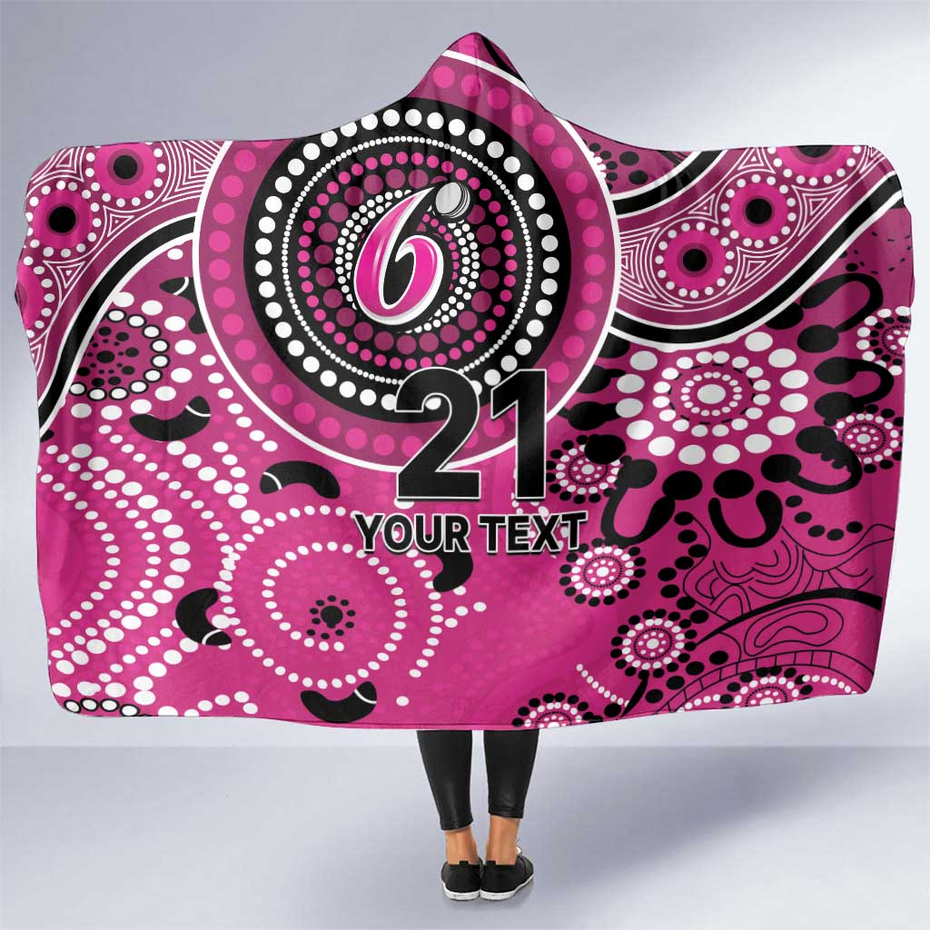 Sixers Cricket Custom Hooded Blanket Australian Aboriginal