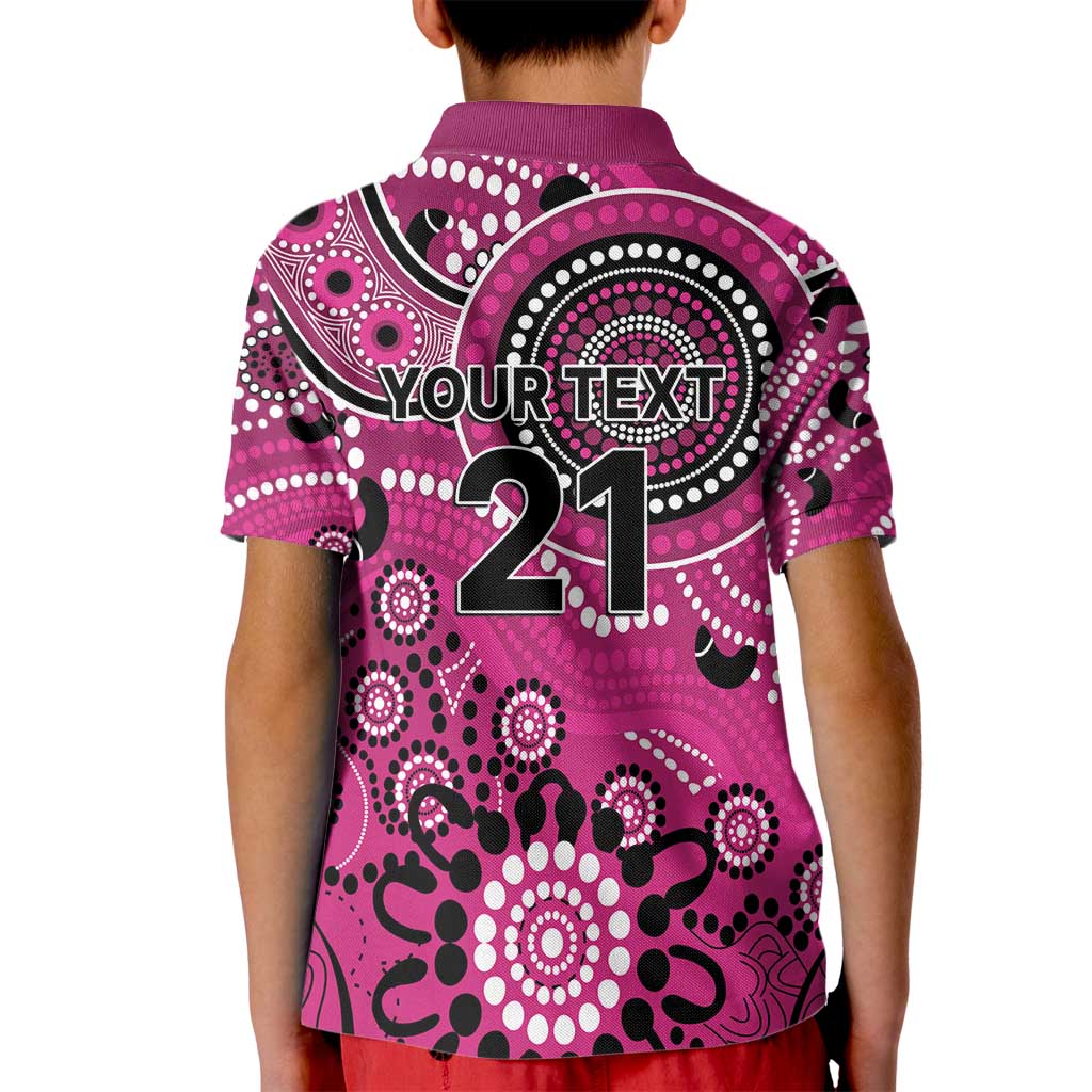 Sixers Cricket Custom Kid Polo Shirt Australian Aboriginal