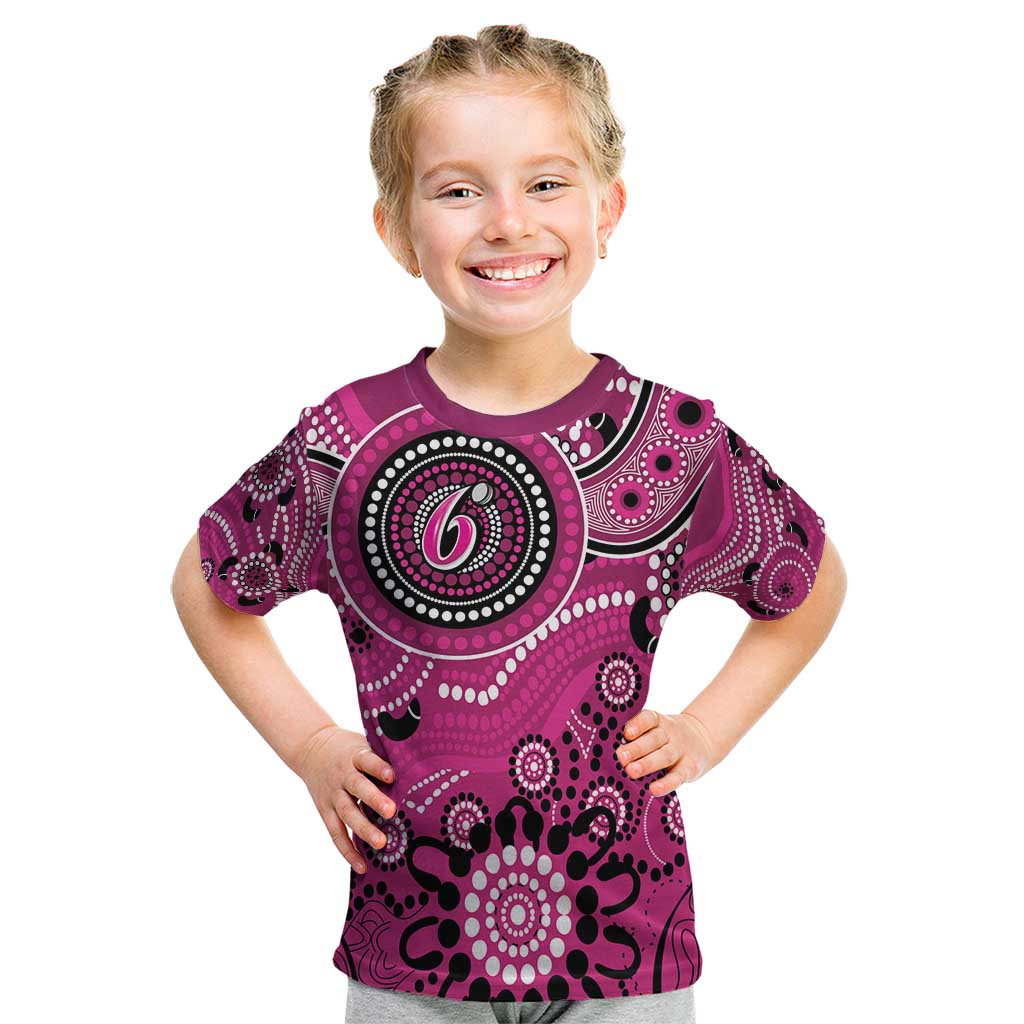 Sixers Cricket Custom Kid T Shirt Australian Aboriginal