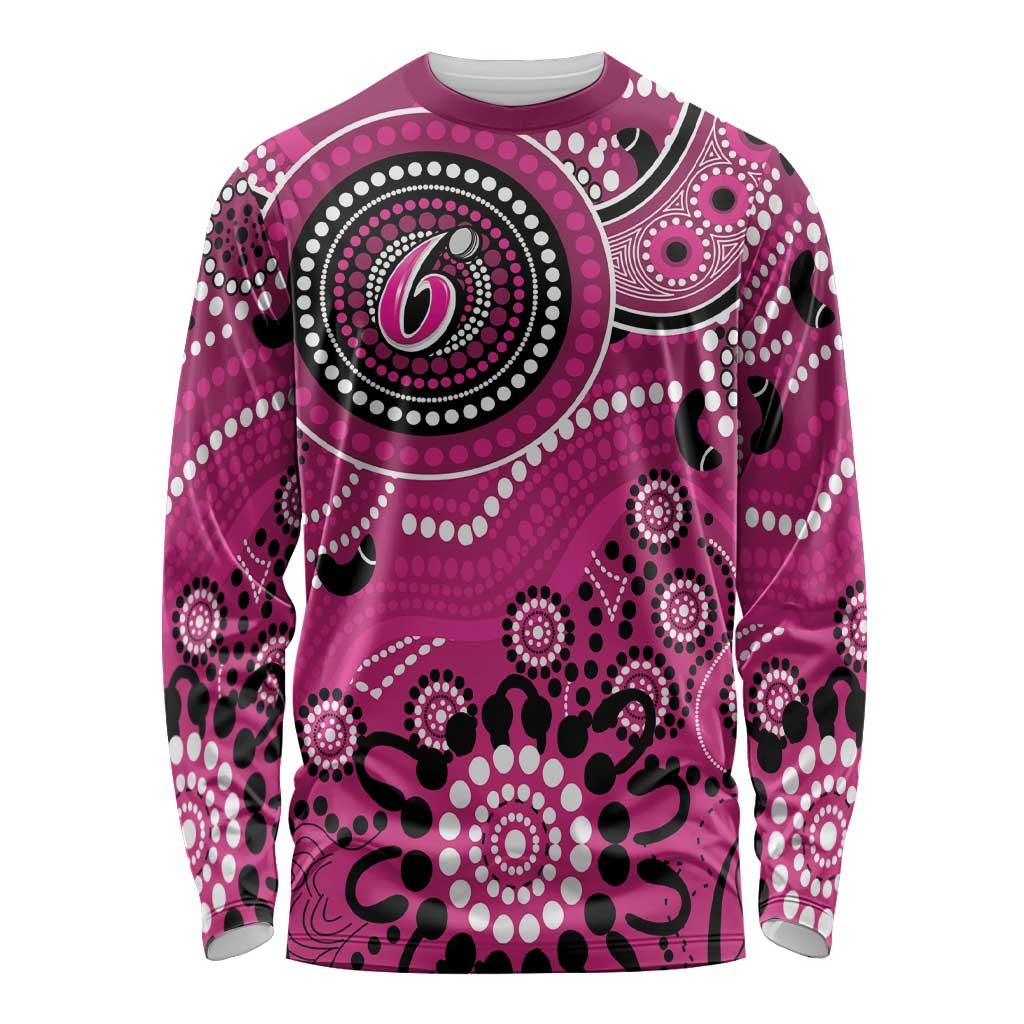 Sixers Cricket Custom Long Sleeve Shirt Australian Aboriginal