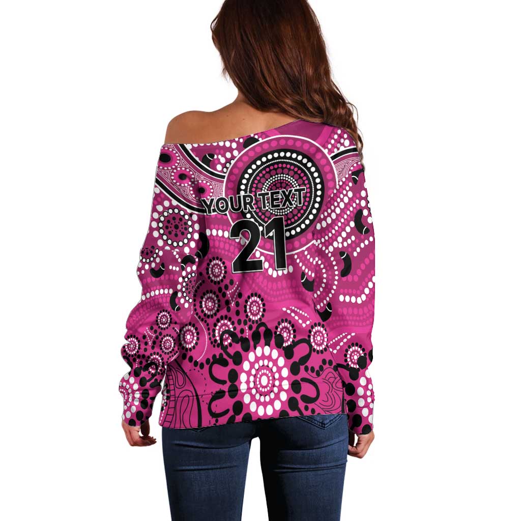 Sixers Cricket Custom Off Shoulder Sweater Australian Aboriginal