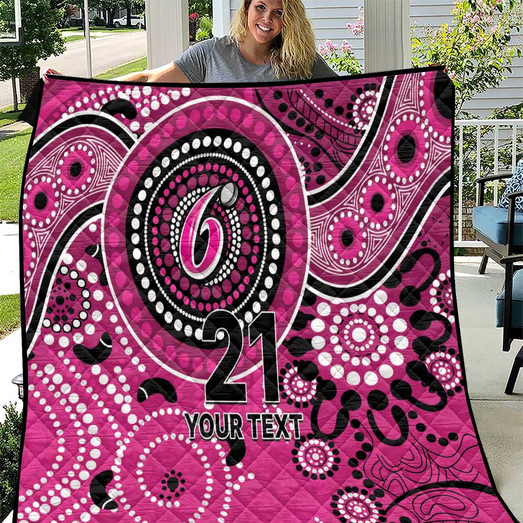 Sixers Cricket Custom Quilt Australian Aboriginal