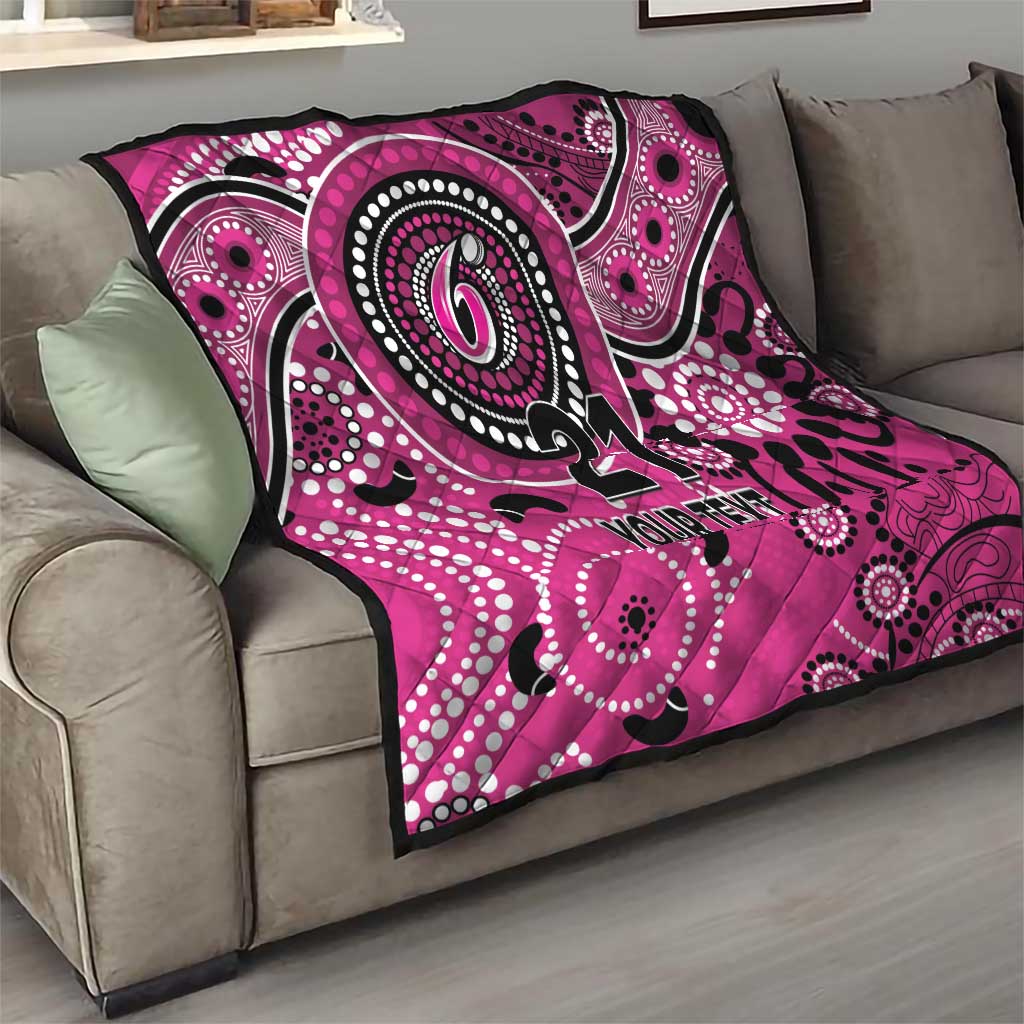 Sixers Cricket Custom Quilt Australian Aboriginal