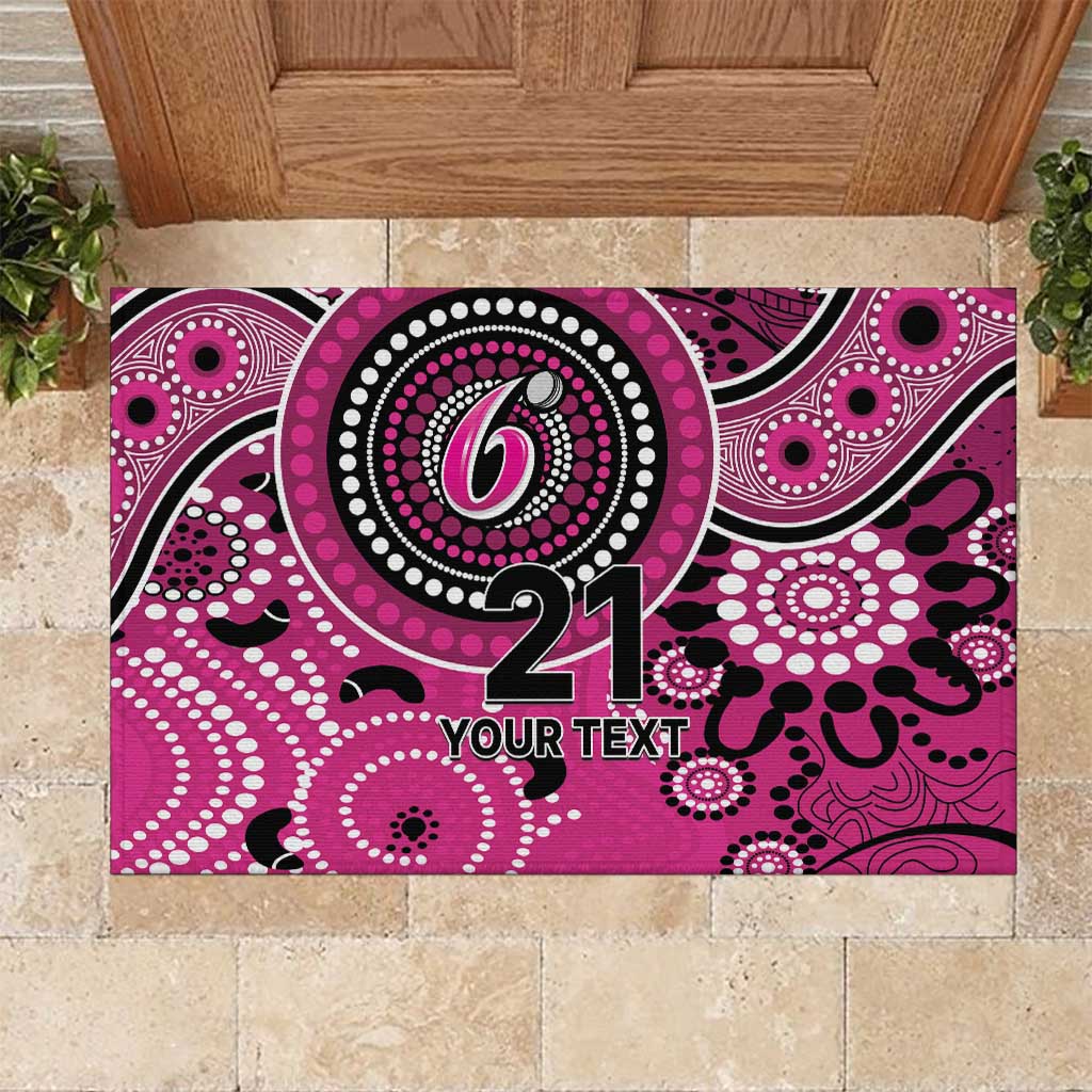 Sixers Cricket Custom Rubber Doormat Australian Aboriginal