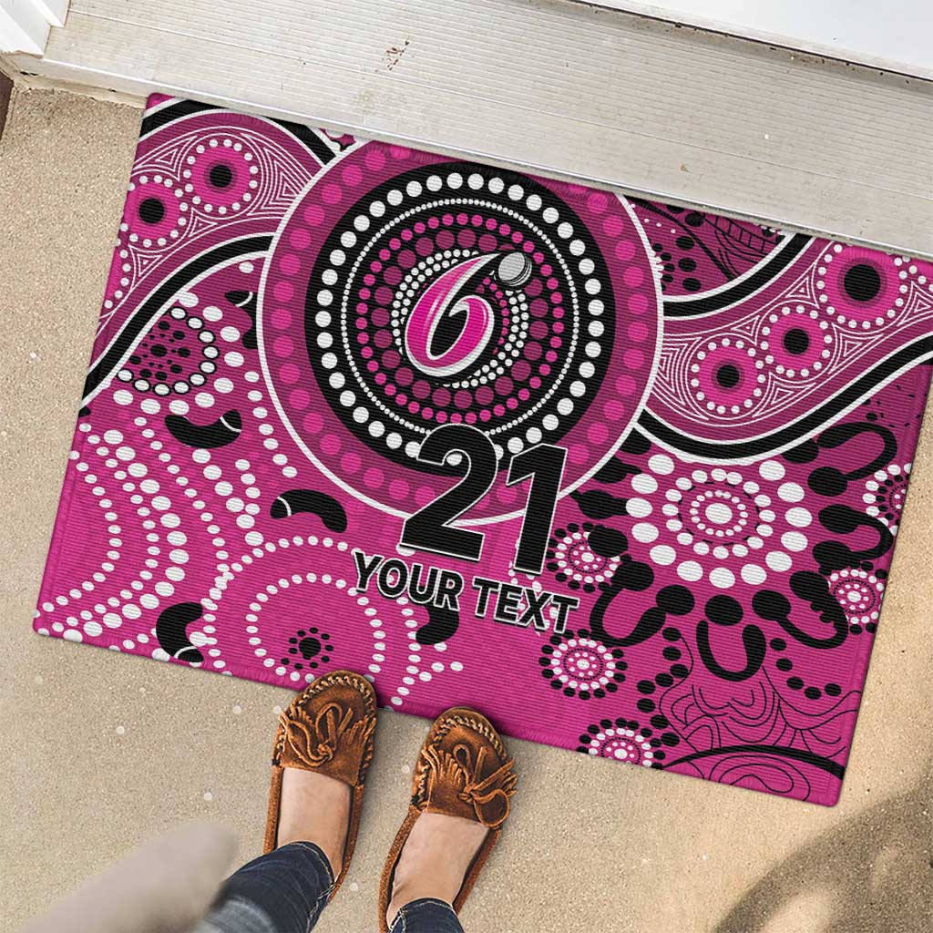 Sixers Cricket Custom Rubber Doormat Australian Aboriginal