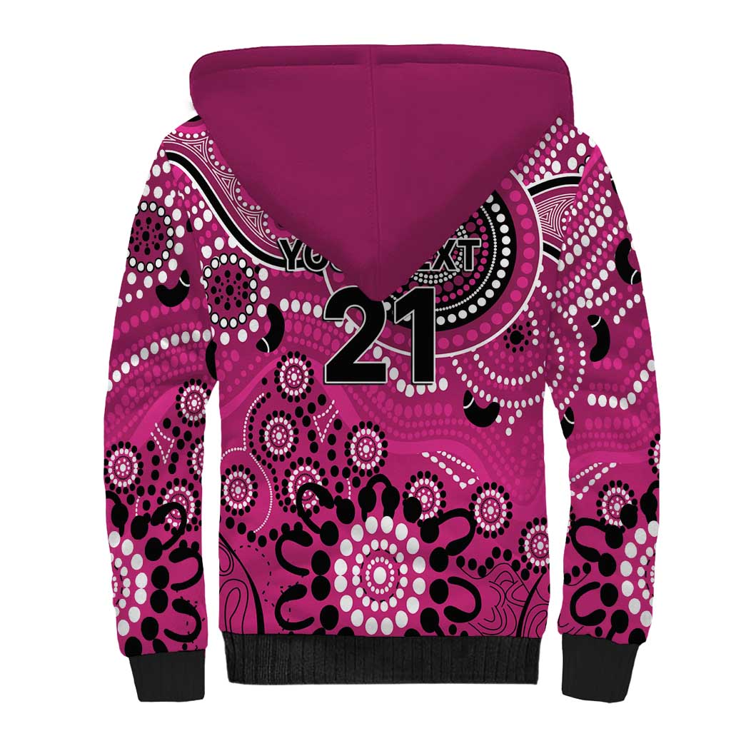 Sixers Cricket Custom Sherpa Hoodie Australian Aboriginal