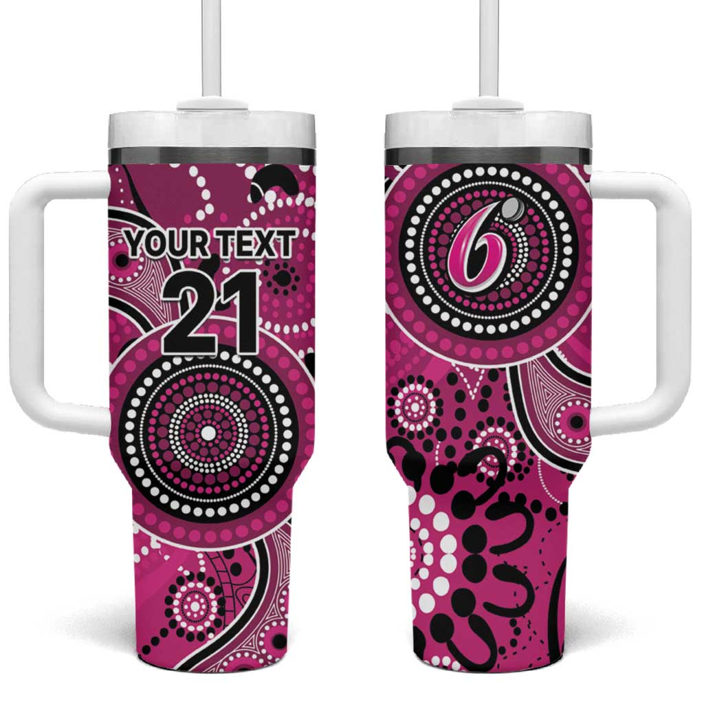 Sixers Cricket Custom Tumbler With Handle Australian Aboriginal