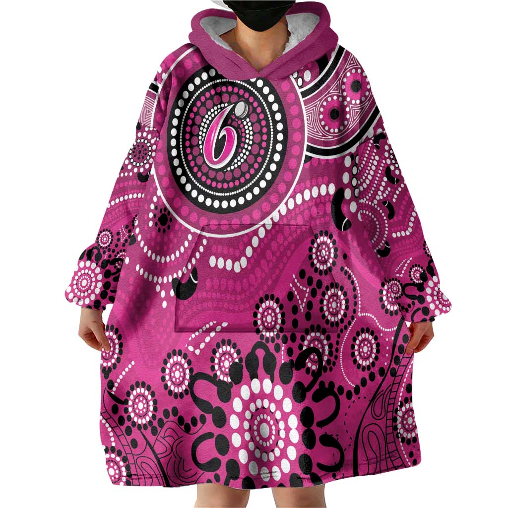 Sixers Cricket Custom Wearable Blanket Hoodie Australian Aboriginal