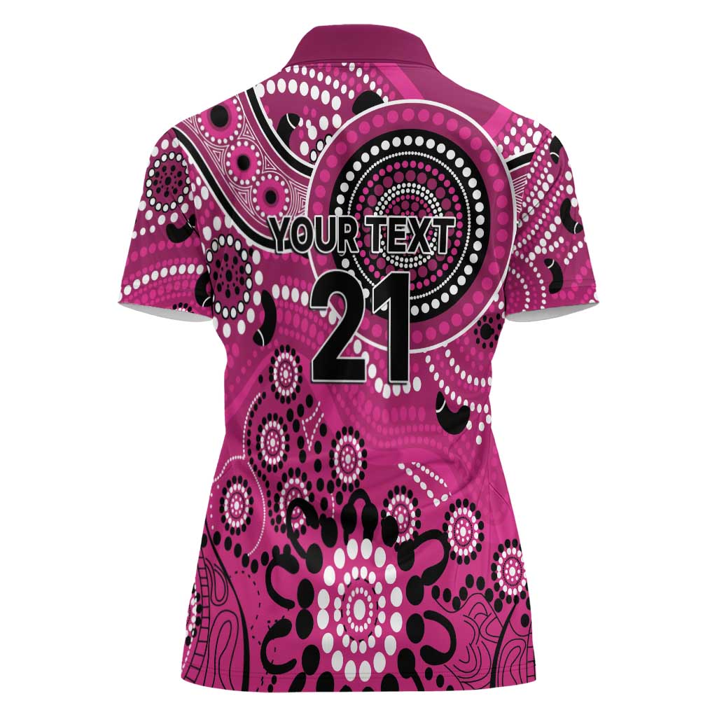 Sixers Cricket Custom Women Polo Shirt Australian Aboriginal