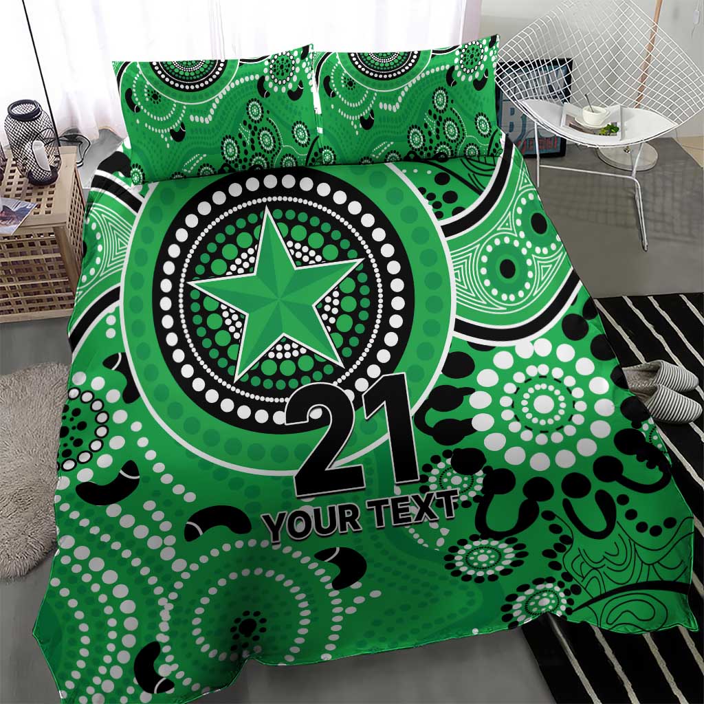 Stars Cricket Custom Bedding Set Australian Aboriginal