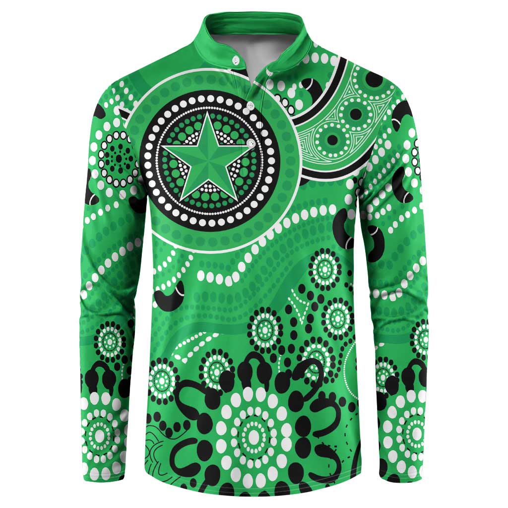 Stars Cricket Custom Button Sweatshirt Australian Aboriginal