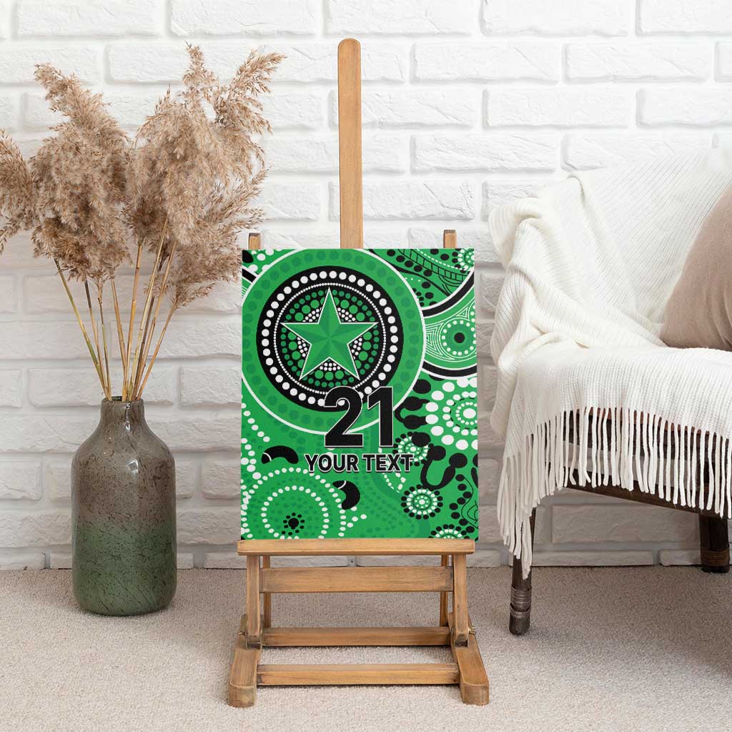 Stars Cricket Custom Canvas Wall Art Australian Aboriginal