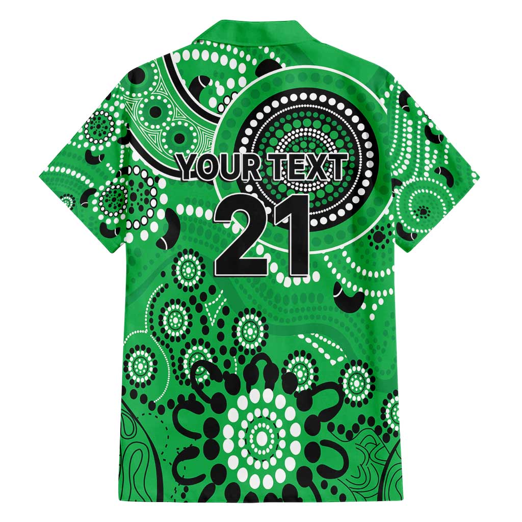 Stars Cricket Custom Family Matching Puletasi and Hawaiian Shirt Australian Aboriginal