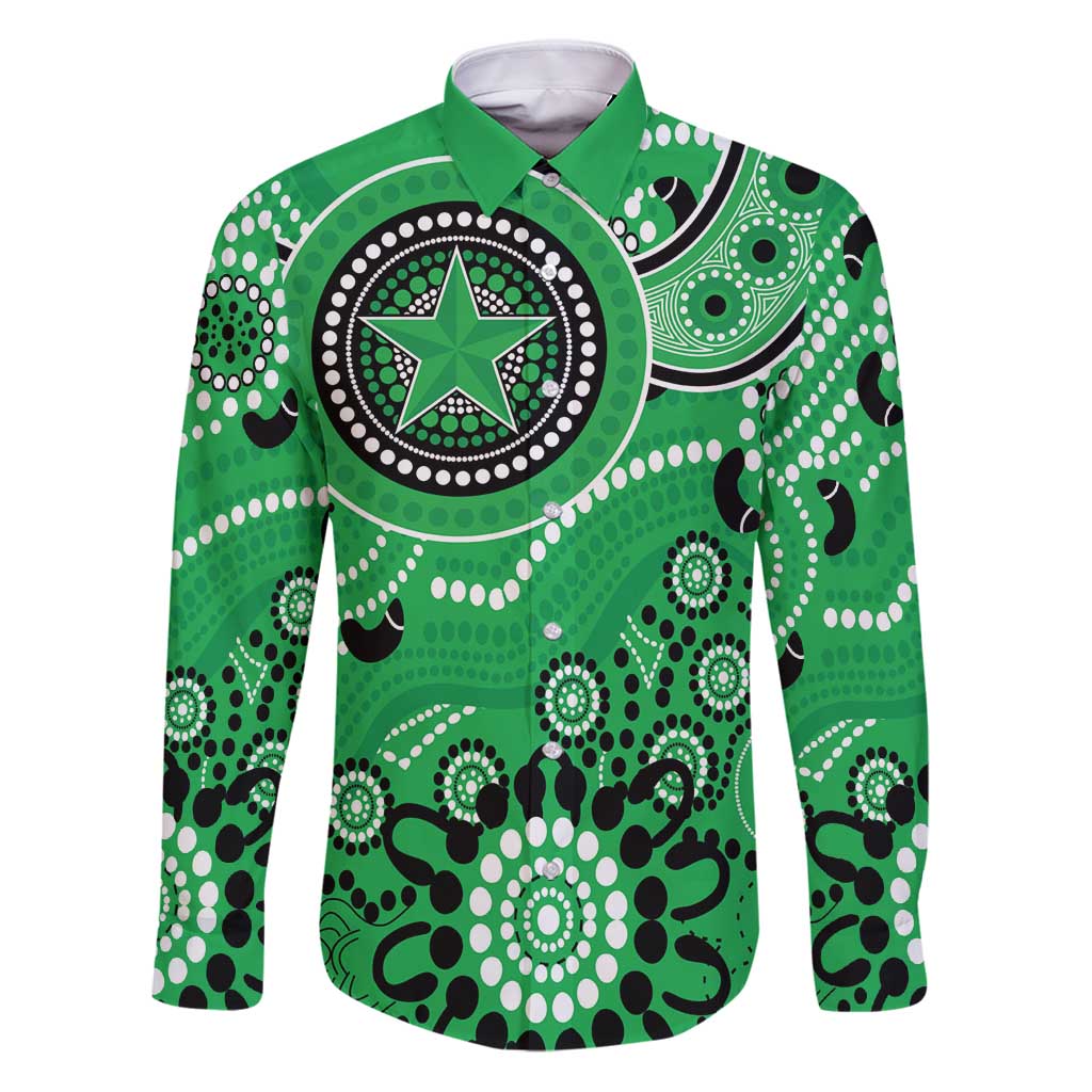 Stars Cricket Custom Family Matching Puletasi and Hawaiian Shirt Australian Aboriginal