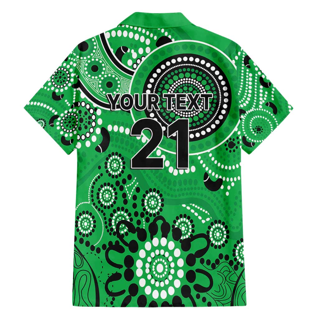 Stars Cricket Custom Family Matching Short Sleeve Bodycon Dress and Hawaiian Shirt Australian Aboriginal