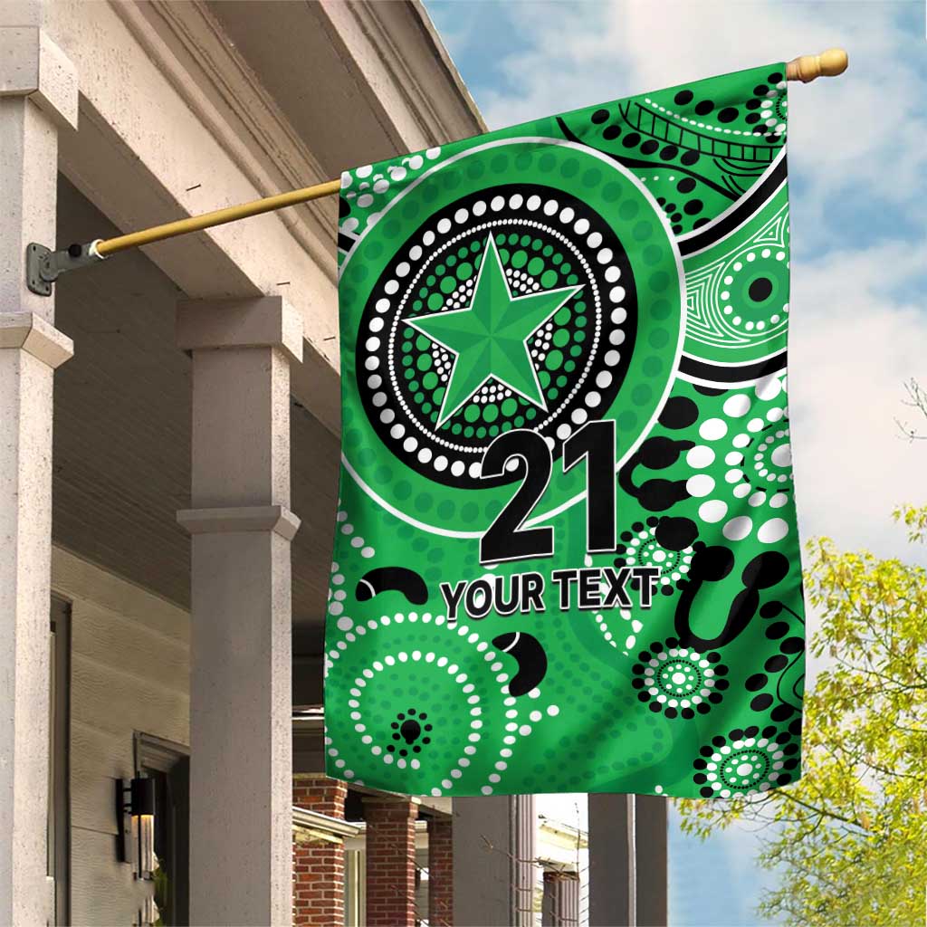 Stars Cricket Custom Garden Flag Australian Aboriginal