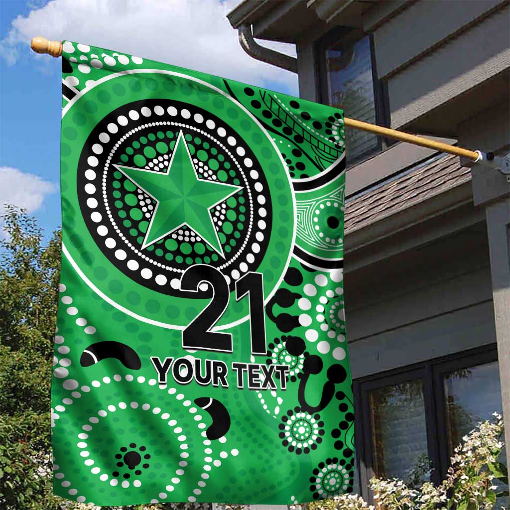 Stars Cricket Custom Garden Flag Australian Aboriginal