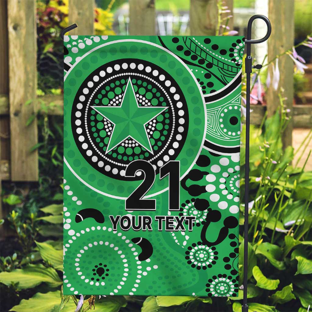 Stars Cricket Custom Garden Flag Australian Aboriginal