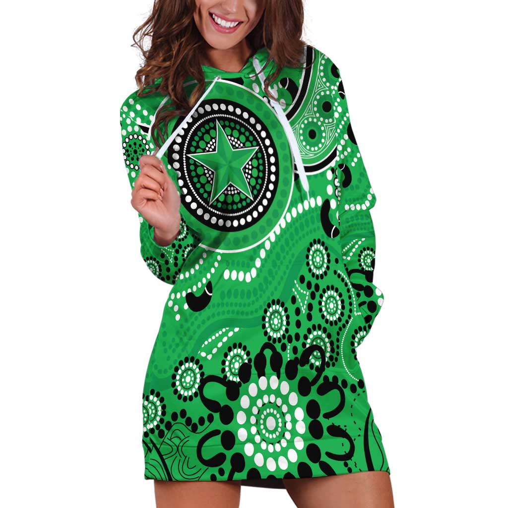 Stars Cricket Custom Hoodie Dress Australian Aboriginal