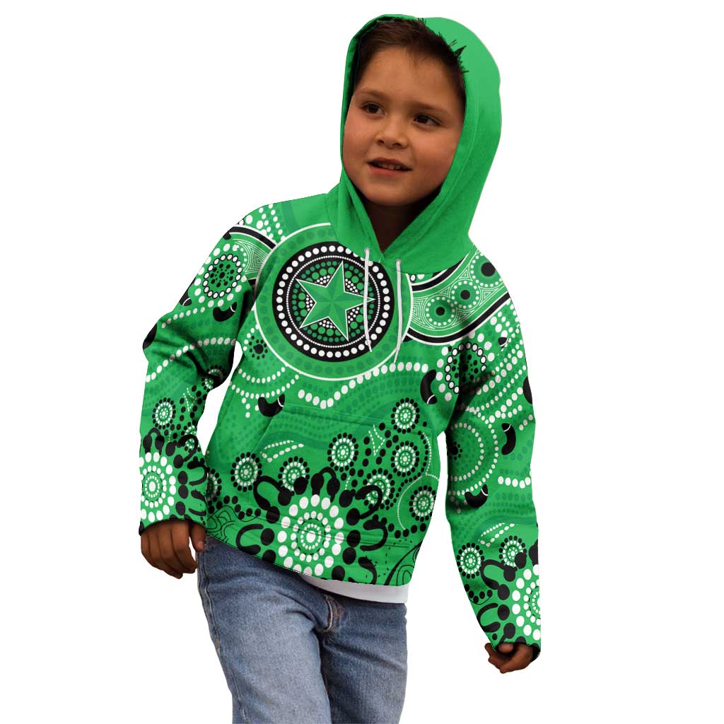 Stars Cricket Custom Kid Hoodie Australian Aboriginal