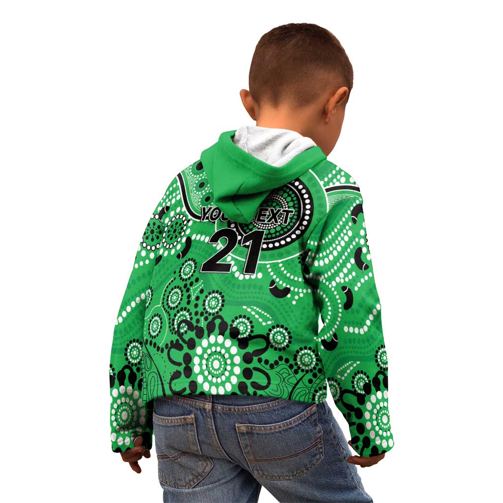 Stars Cricket Custom Kid Hoodie Australian Aboriginal