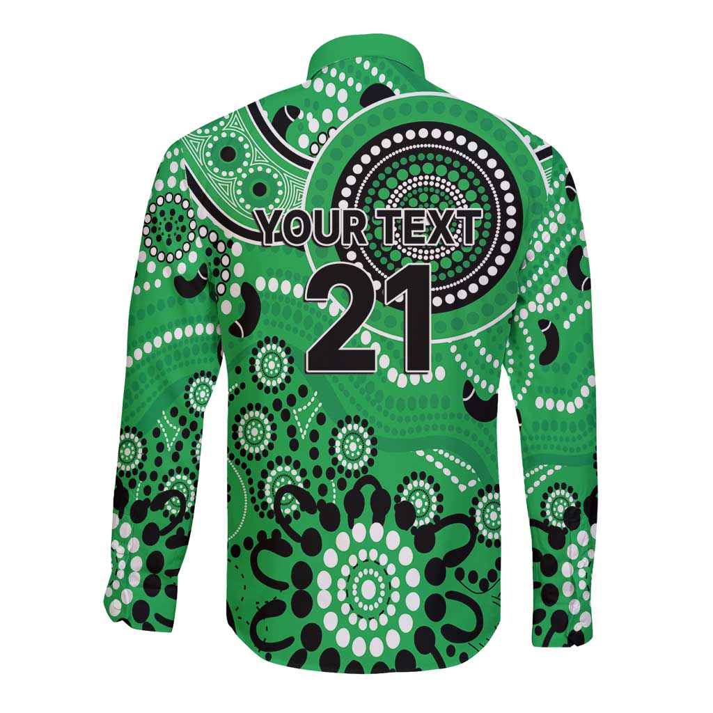 Stars Cricket Custom Long Sleeve Button Shirt Australian Aboriginal