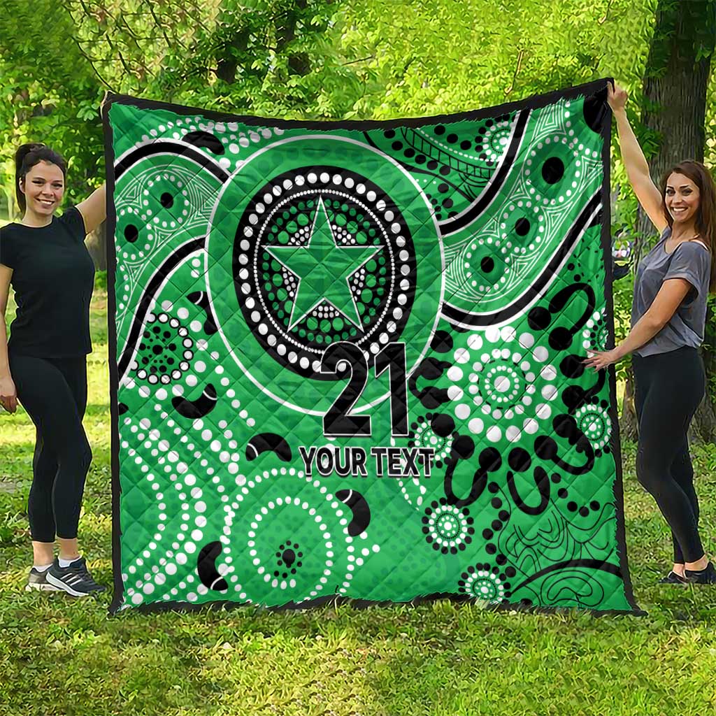 Stars Cricket Custom Quilt Australian Aboriginal